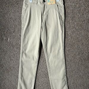 Kids Straight-Leg Chino Pants in Light Beige